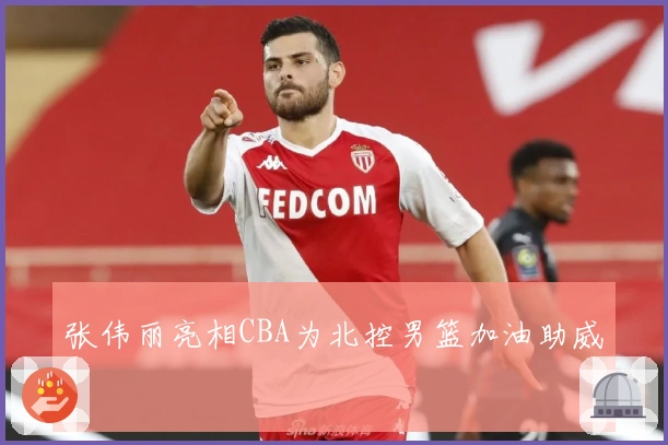 张伟丽亮相CBA为北控男篮加油助威